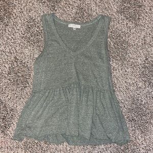 Urban Outfitters Green Babydoll Tank